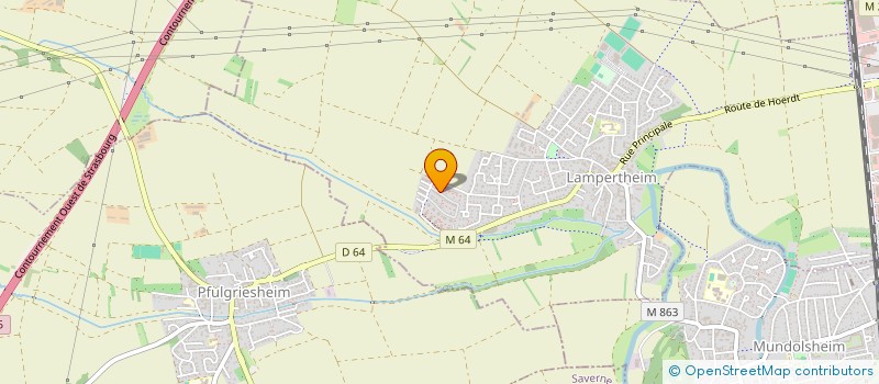 localisation de l'entreprise SLM3A  LAMPERTHEIM