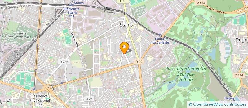 localisation de l'entreprise SLMAJ  STAINS