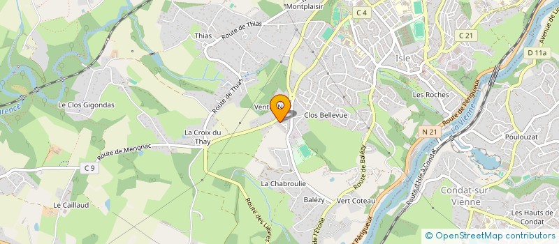 localisation de l'entreprise SLMP à ISLE