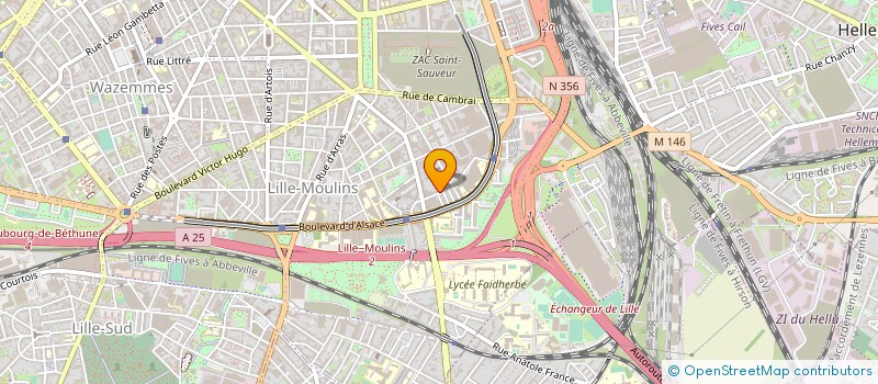 localisation de l'entreprise SLMT à LILLE