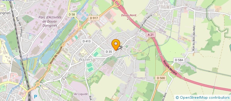 localisation de l'entreprise SLN  WAZIERS