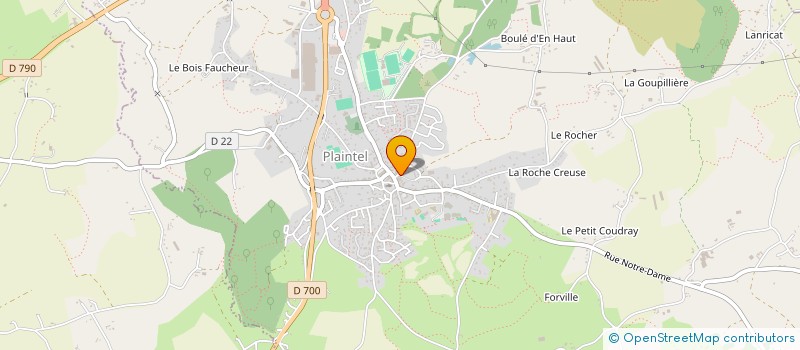 localisation de l'entreprise SLN COIFFURE à PLAINTEL