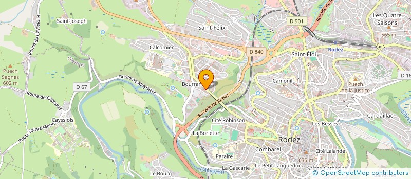 localisation de l'entreprise SLN CONSEIL à RODEZ