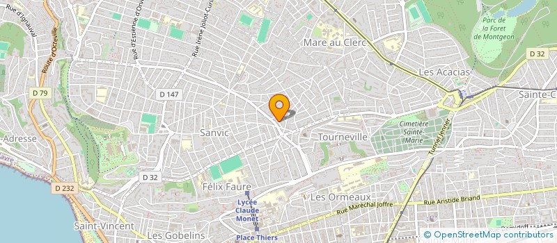 localisation de l'entreprise SLN IMMO  LE HAVRE