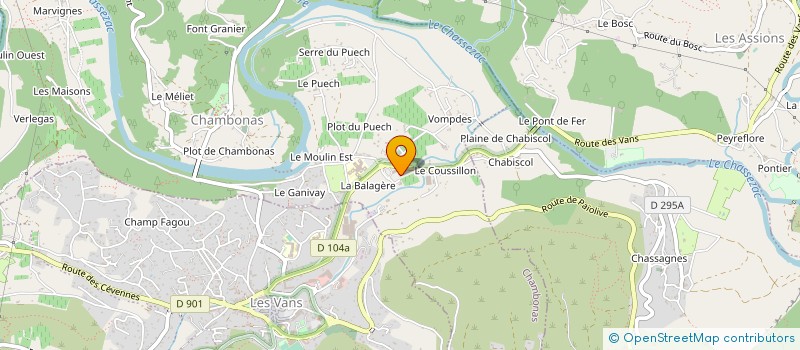 localisation de l'entreprise SLN - MEDICAL à CHAMBONAS