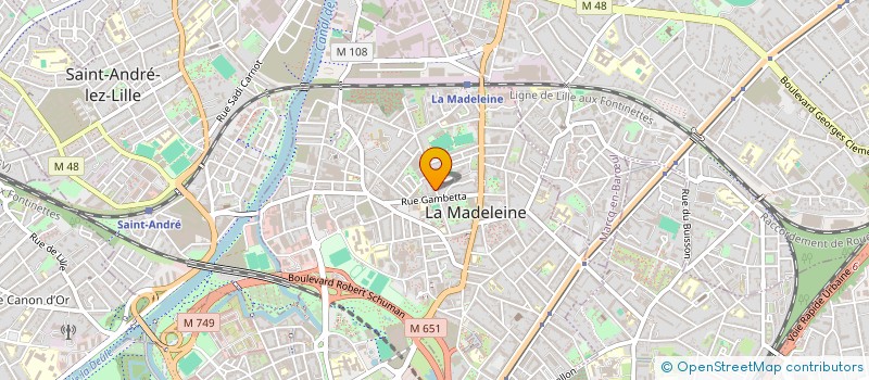 localisation de l'entreprise SLO (SOPHIE LEMIERRE ORPIN) à LA MADELEINE