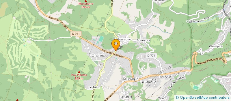 localisation de l'entreprise SLOBO & E.V.A.  ORCINES