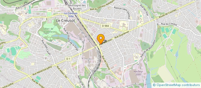 localisation de l'entreprise SLODAN à LE CREUSOT