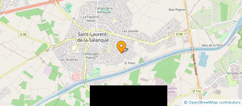 localisation de l'entreprise SLOJ  SAINT-LAURENT-DE-LA-SALANQUE