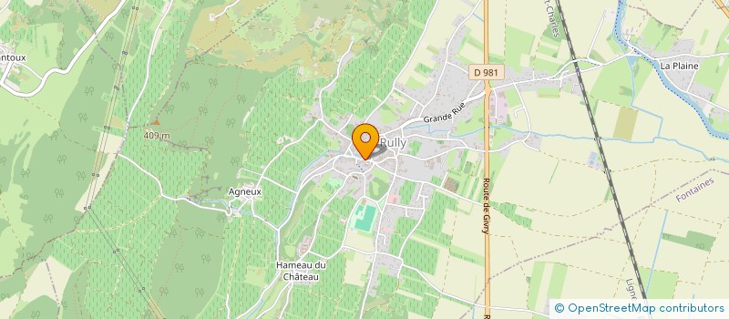 localisation de l'entreprise SLOT RACING COTE CHALONNAISE  RULLY