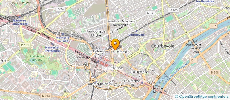 localisation de l'entreprise SLOTT à COURBEVOIE