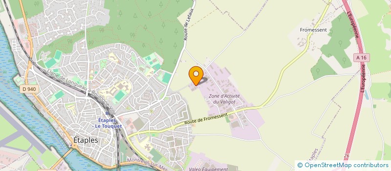localisation de l'entreprise SLOUVERTURES à ETAPLES