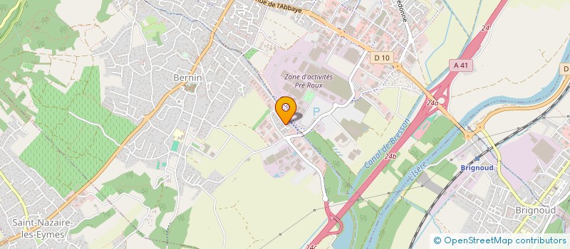 localisation de l'entreprise SLP 38  BERNIN