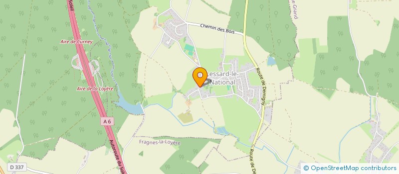 localisation de l'entreprise SLP  LESSARD-LE-NATIONAL