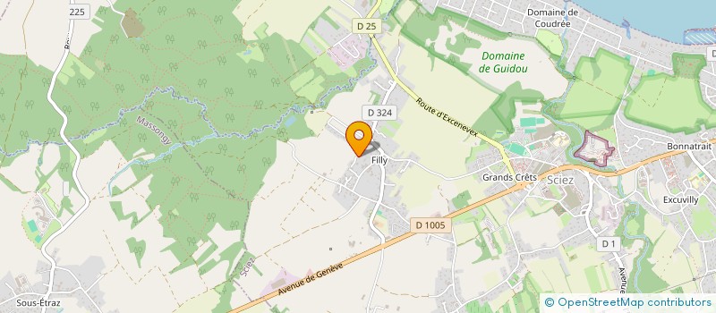 localisation de l'entreprise SLP 74  SCIEZ