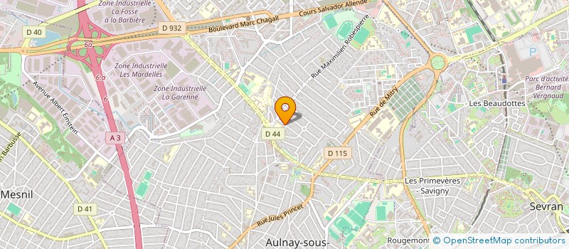 localisation de l'entreprise SLP à AULNAY-SOUS-BOIS