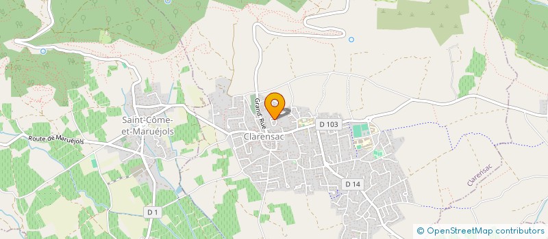 localisation de l'entreprise SLP  CLARENSAC