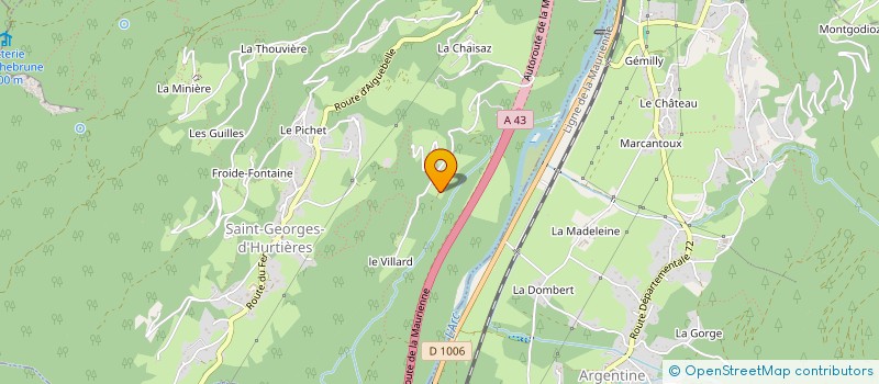 localisation de l'entreprise SLP  SAINT-GEORGES-D'HURTIERES