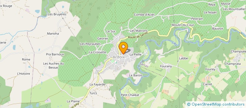 localisation de l'entreprise SLP  ARDOIX