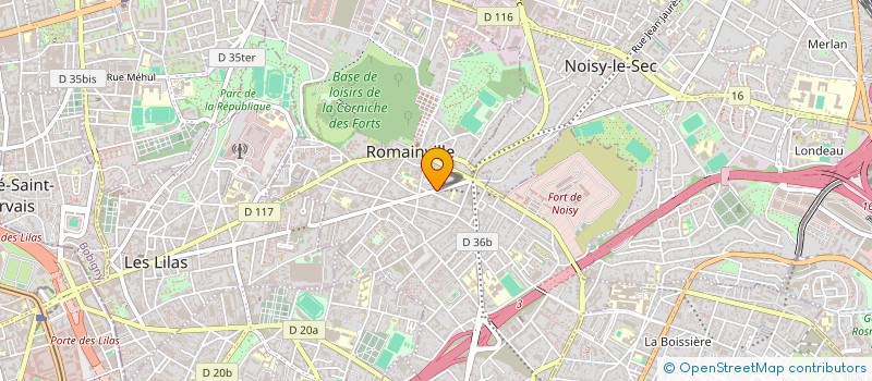localisation de l'entreprise SLP à ROMAINVILLE