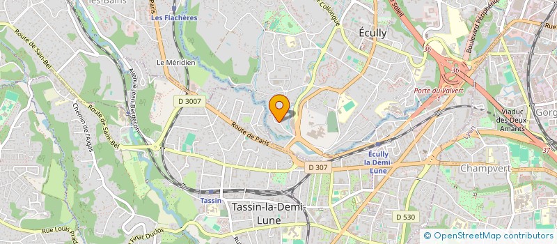 localisation de l'entreprise SLP  ECULLY