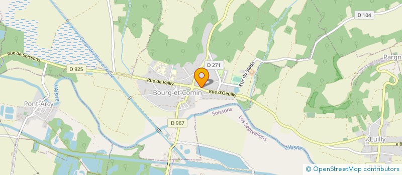 localisation de l'entreprise SLP AUTO à BOURG-ET-COMIN