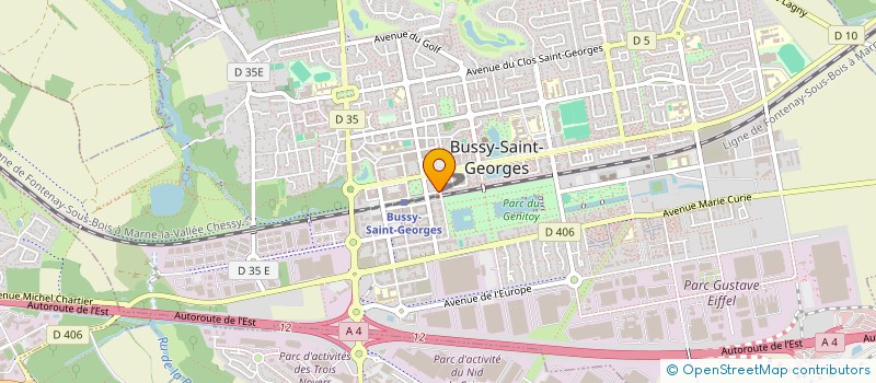 localisation de l'entreprise SLP BEAUTY  BUSSY-SAINT-GEORGES