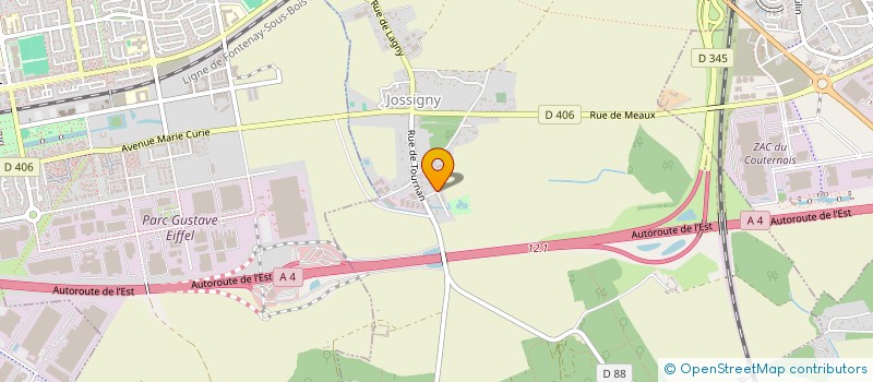 localisation de l'entreprise SLP GESTION  JOSSIGNY