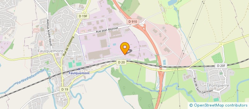 localisation de l'entreprise SLP INDUSTRIE  FAULQUEMONT