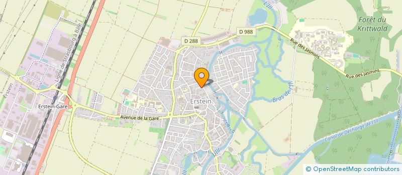 localisation de l'entreprise SLP-LABO  ERSTEIN