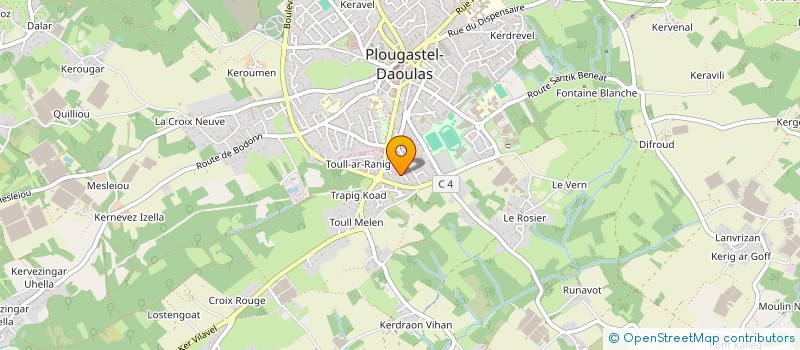 localisation de l'entreprise SLP PEINTURE DECORATION  PLOUGASTEL-DAOULAS