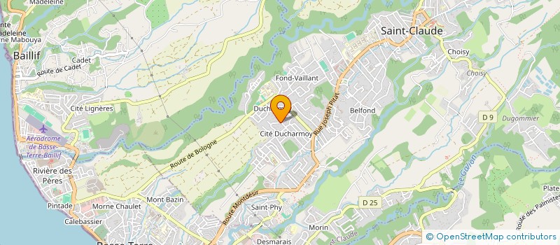 localisation de l'entreprise SLP PRO à SAINT-CLAUDE