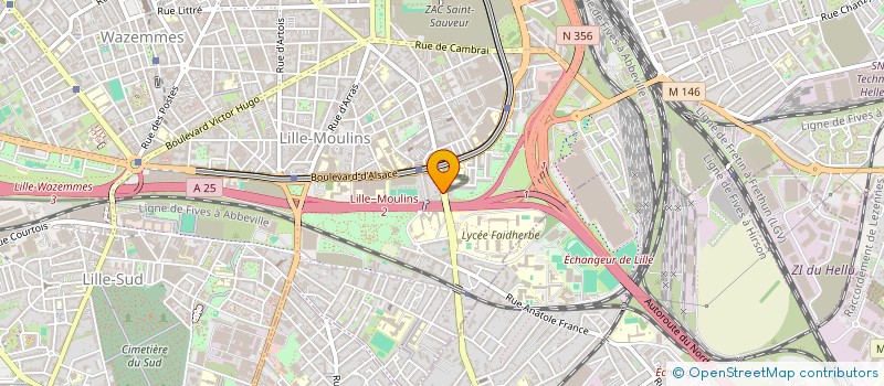 localisation de l'entreprise SLP - SERVICE LOCATION PROTECTION à LILLE