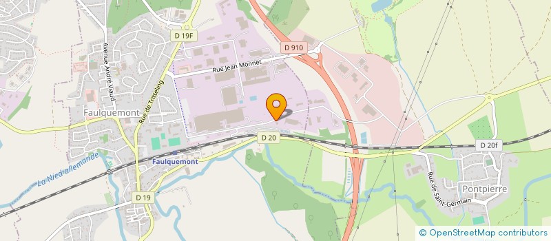 localisation de l'entreprise SLP SERVICES  FAULQUEMONT