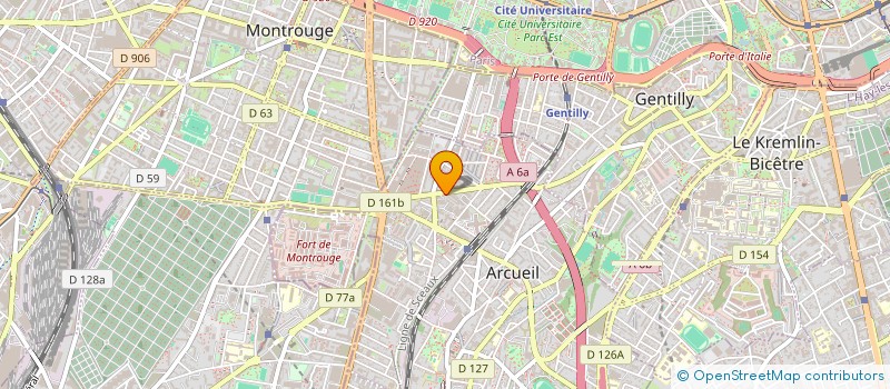 localisation de l'entreprise SLR  ARCUEIL