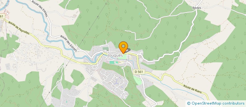 localisation de l'entreprise SLR  JOUQUES