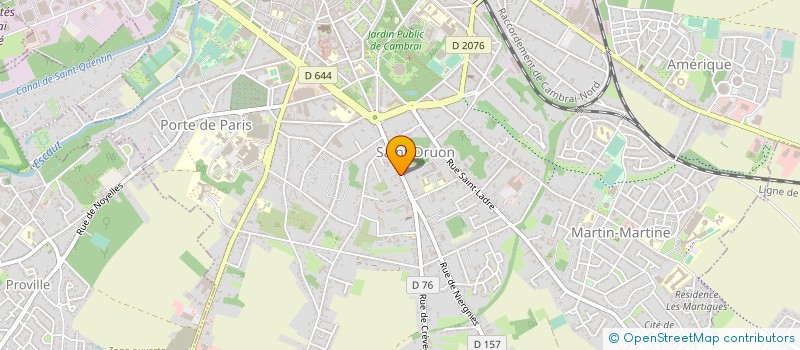 localisation de l'entreprise SLR FERMETURES à CAMBRAI
