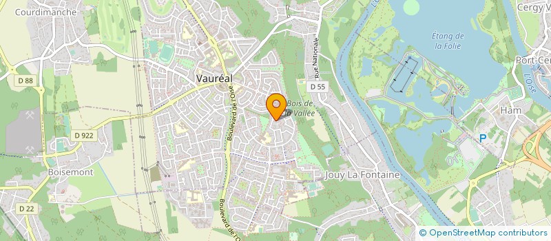 localisation de l'entreprise SLR SECURITE  VAUREAL