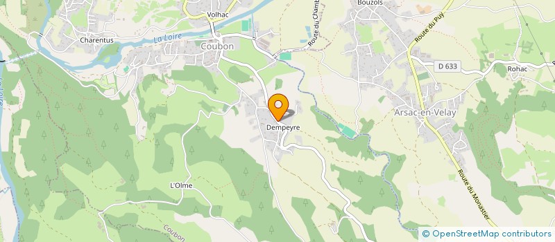 localisation de l'entreprise SLRP  ARSAC-EN-VELAY