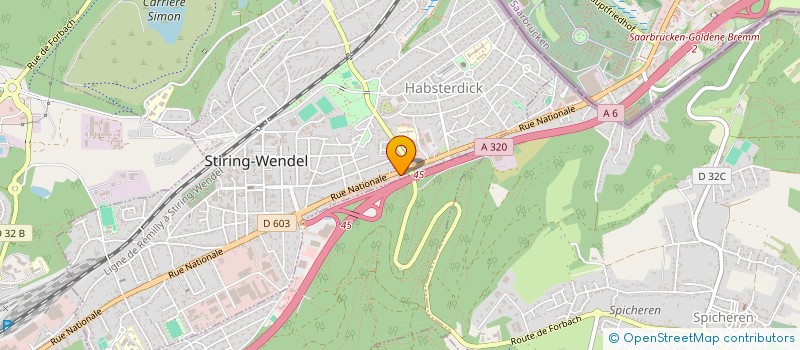 localisation de l'entreprise SLS 124C  STIRING-WENDEL