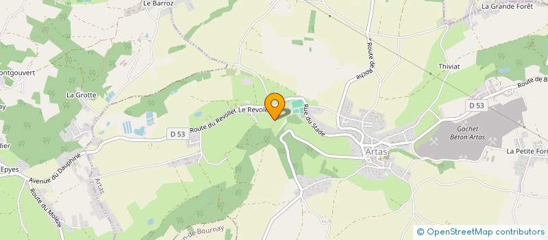 localisation de l'entreprise SLS  ARTAS