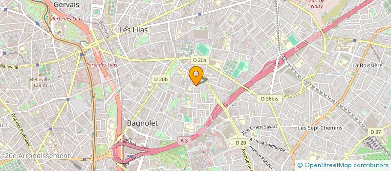 localisation de l'entreprise SLS à BAGNOLET