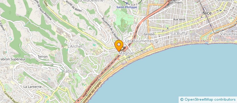 localisation de l'entreprise SLS BATIMENT à NICE