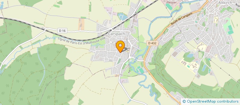 localisation de l'entreprise SLS GRANGE  ALTKIRCH