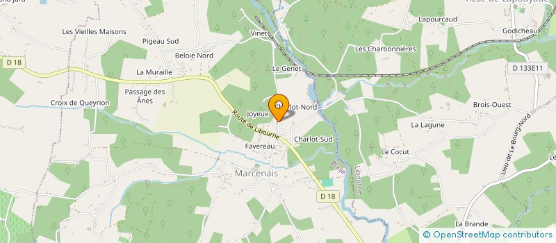 localisation de l'entreprise SLS MACONNERIE  MARCENAIS