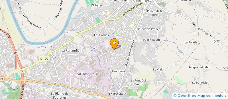 localisation de l'entreprise SLS SAINT JUERY  SAINT-JUERY