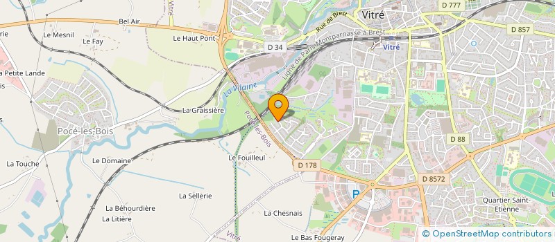 localisation de l'entreprise SLSI DATA  VITRE