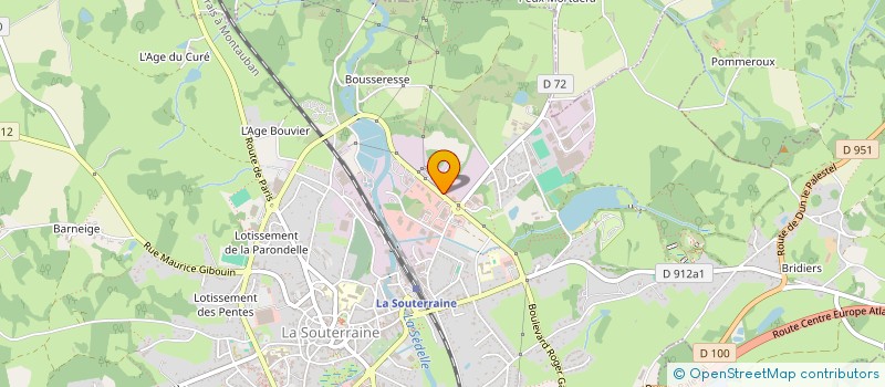 localisation de l'entreprise SLT  LA SOUTERRAINE