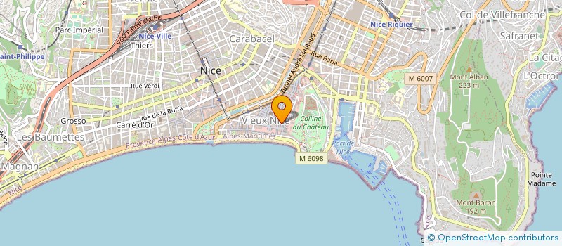 localisation de l'entreprise SLT COMMUNICATIONS à NICE