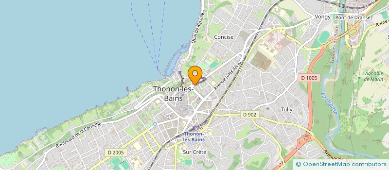 localisation de l'entreprise SLT COMPANY à THONON-LES-BAINS